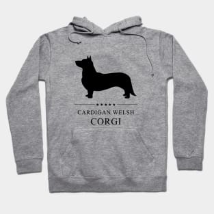 Cardigan Welsh Corgi Black Silhouette Hoodie